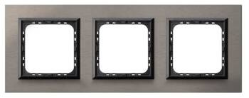 Ramka potrójna Sonata Ospel Szczotkowana satyna IP20