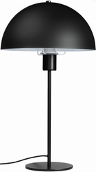 Lampka nocna stołowa metalowa czarna kopuła