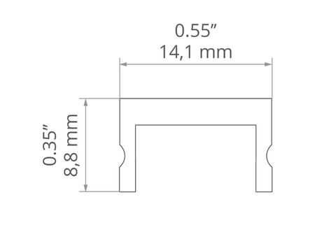 Osłona do profilu HR-IP-15 mleczna do opraw hermetycznych IP67 2m