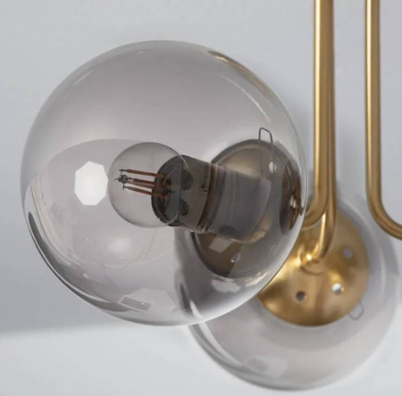Lampa Sufitowa z Metalu i Szkła Amatler 3xE27