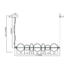 Lampa wisząca DAPHNE SMOKED 40W 3000K IP20