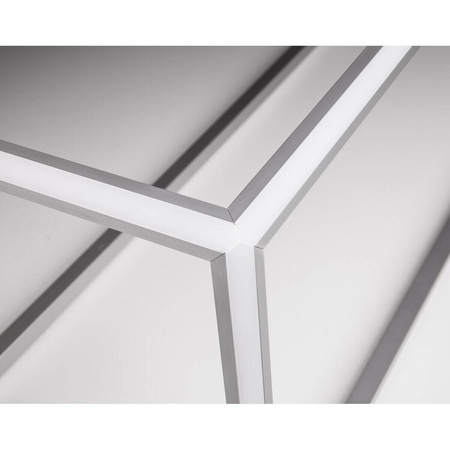 Profil KUBIK-45, anodowany, srebrny, 1000 mm