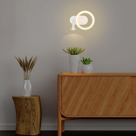 Oprawa Kinkiet Ścienny V-TAC LED 14W Biała VT-7906 3000K 1500lm