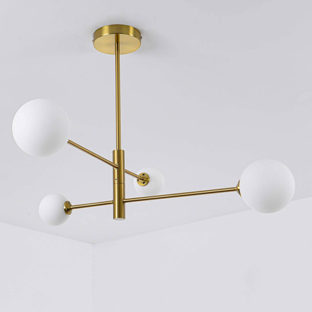 Dorado 4 lampa sufitowa LP-002/4P biało złota