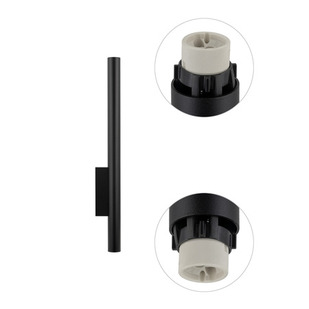 Kinkiet FOURTY WALL XL czarny Nowodvorski Lighting 10759