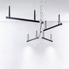 Kluś Lampa wisząca LED Tulip TU BEAM ZW L=1131mm, DOT/Blenda, 17W, 4000K, DALI, CZARNY