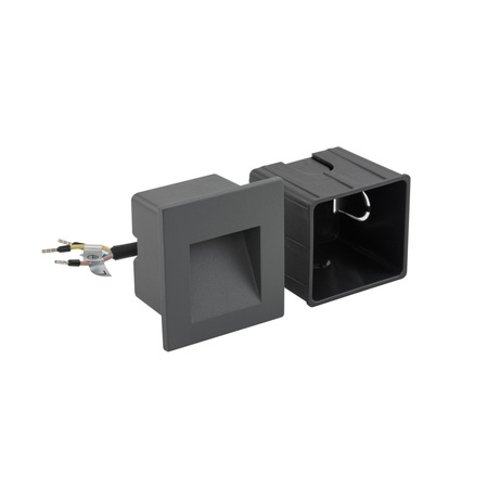 Nowodvorski Lampa ścienna zewnętrzna podtynkowa grafitowa STEP LED 