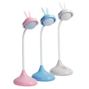 Lampa biurkowa Led RABBIT Niebieska, wbudowany akumulator, USB