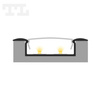 LED P14-1 Profil 2000 mm GOLD lakierowany (nr kat 861410292)