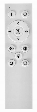  Lampa sufitowa Okręgi 100W LED Sterowana pilotem Czarna