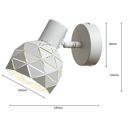 Lampa spot Reus 1xE14 biała