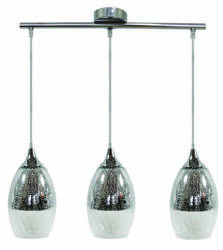 Lampa wisząca złota szklana regulowana 3x60W Celia Candellux 33-51585