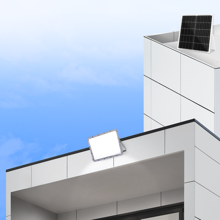 Naświetlacz Solarny LED 200W 2000lm 6500K z pilotem