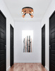 Lampa sufitowa plafon 4xGU10 miedziany CROSS 98-34878