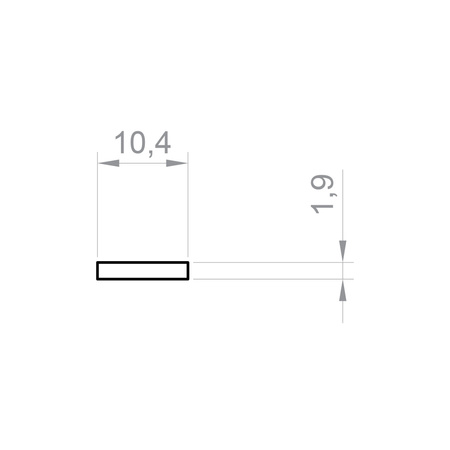 Osłonka C19 2000 mm mleczna (nr kat 761902)