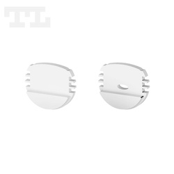 Komplet zaślepek bocznych białych P8-1 (2 szt bez otworu) (nr kat 7708102)