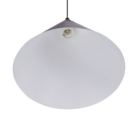Dunca Lampa Wisząca 32 Czarny 1X40 E27 Klosz Ciemny Orzechowy