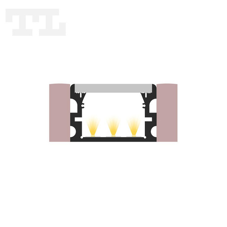 LED P24-2 Profil 2000 mm anod (nr kat 8624202)