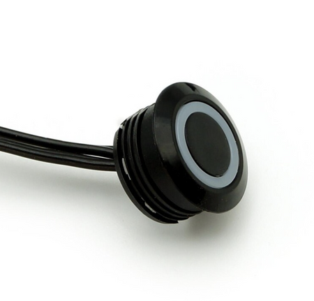 Włącznik do taśm LED dotykowy ze ściemniaczem czarny podblatowy