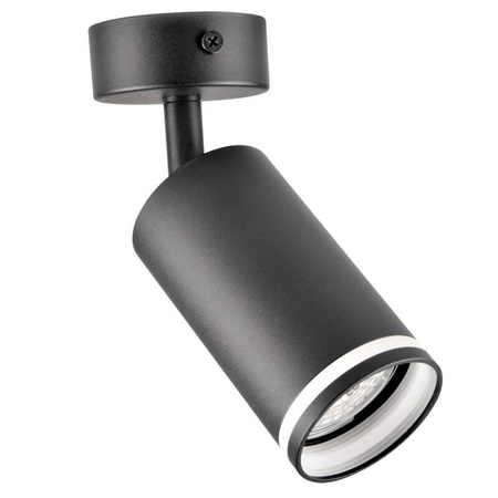 Lampa ścienno-sufitowa PARIS 1 GU10 Czarna