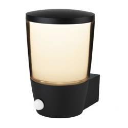 Kinkiet oprawa ścienna HAGE z czujnikiem ruchu GU10 czarny IP54 OZZO