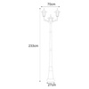 Lampa ogrodowa stojąca K-7064A2/2 CZARNY/ZŁOTY z serii STANDARD