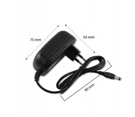 Zasilacz do taśm Led 12W  impulsowy wtyczkowy 12V