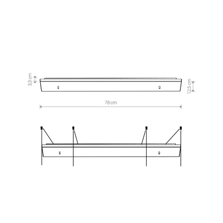 Nowodvorski Puszka czarna CAMELEON CANOPY D 780 