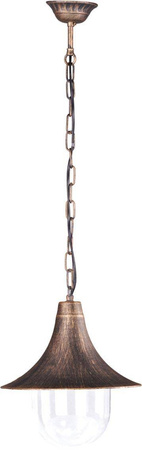Lampa ogrodowa wisząca K-8126 CZARNY/ZŁOTY z serii BOSTON
