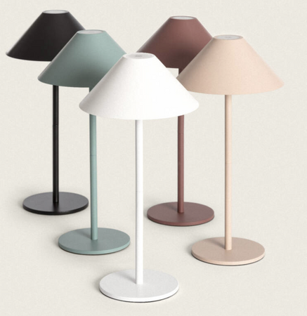 Lampa Stołowa LED 3W Zewnętrzna IP54 Przenośna z Akumulatorem USB Kivuli biała