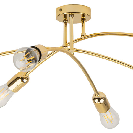 Lampa sufitowa HELIX GOLD 6xE27