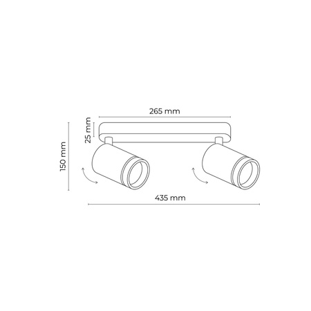 Lampa sufitowa JET White 2xGU10