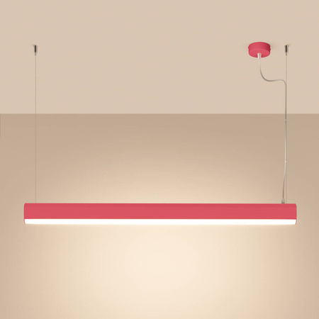 Lampa wisząca FARGE różowa LED 3000K