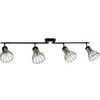 Lampa ruchoma ścienno-sufitowa SOFIA-4 czarna+miedź E14x4