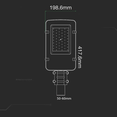 Oprawa Uliczna LED V-TAC SAMSUNG CHIP 30W VT-30ST 4000K 3000lm 5 Lat Gwarancji