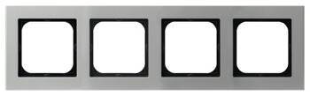 Ramka poczwórna aluminium Sonata Prestige Ospel IP20