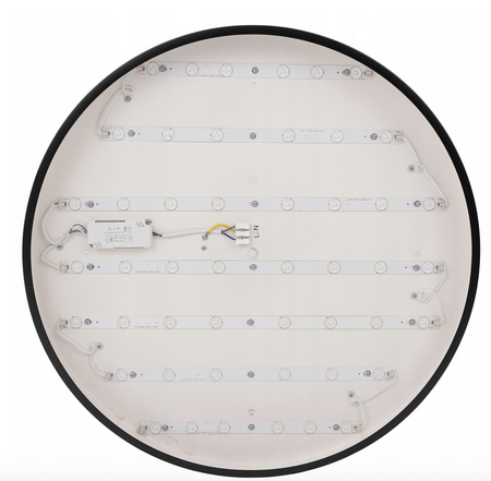 Plafon lampa natynkowa Led 48W czarna 4000K okrągła 60x60