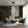 SOPHIA COGNAC LAMPA WISZACA 5XE14