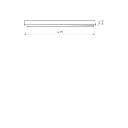 Nowodvorski Plafon czarny STRAIGHT CEILING LED M