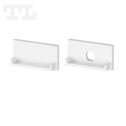Komplet zaślepek bocznych białych P13-2, P14-3, GK14-3 do osłonki C15 (1 szt. z otworem, 1 szt bez otworu) (nr kat 7713202)