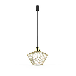 Nowodvorski Lampa wisząca mosiądz WAVE S