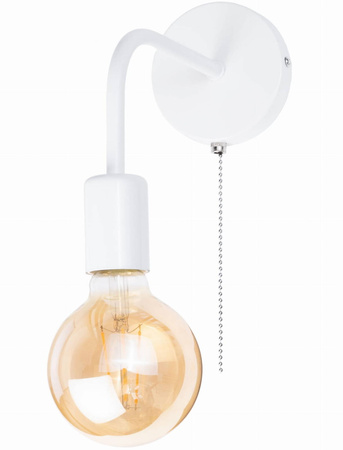 Kinkiet LOFT E27 WST052 biały włącznik on/off