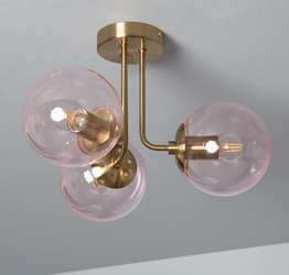 Lampa Sufitowa z Metalu i Szkła Amatler 3xE27