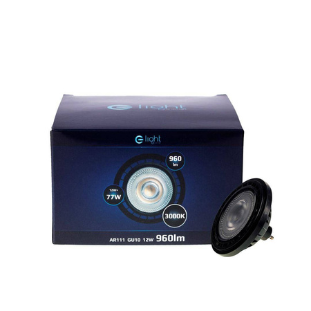 ŻARÓWKA AR111 LED 6W GU10 3000K Czarna