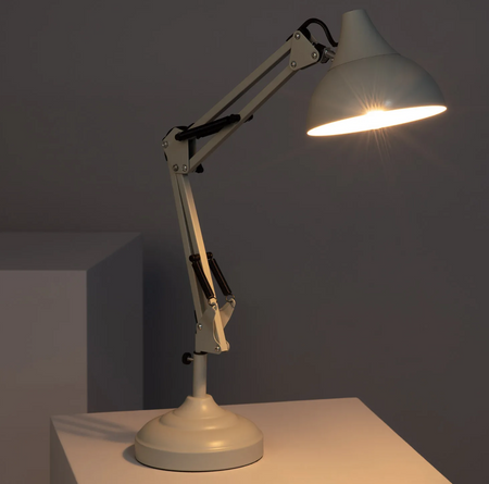 Lampka biurkowa FLEXO metalowa pastelowa zielona