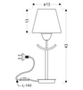 Lampka stołowa czarno/biała Londyn 41-38852
