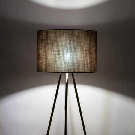 Lampa podłogowa UMBERTO Brown/Gold 1xE27