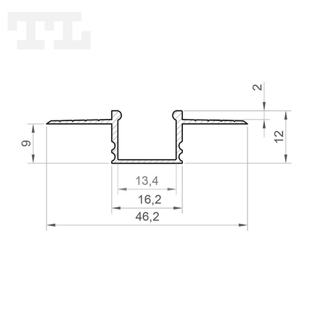 LED GK18-3 Profil 2000 mm biały lakierowany (nr kat 9618311)