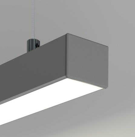 Profil do LED 3035-O architektoniczny srebrny anodowany Kluś 2m