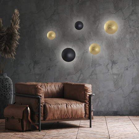 Light prestige Platillo plafon duży czarny CCT LP-8102/1C-18W BK CCT